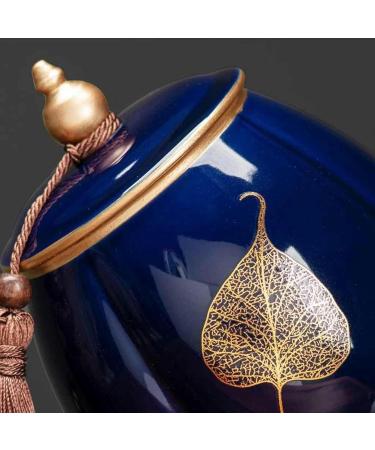 XENITE Ceramic Tea Cans Small and Small Tin Cans Airtight Tin Cans White Household Porcelain Tea Storage Cans Tea Cans Tea Cans Tea Box Decorations (Color : Blue Size : 17.5cm) Blue 17.5cm - Buy Online on GoSupps.com