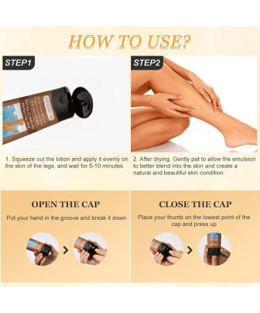 Maquillage des Jambes Imperm able Sans Transfert Lotion de Maquillage Pour Les Jambes Fond De Teint Essence Maquillage Corps Waterproof pour Tatouages Cicatrices de Varices (Couleur Bl ) - Buy Online on GoSupps.com
