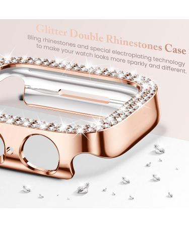 4 Pack Goton for Apple Watch Series 6 5 4 SE 40mm Bumper Bling Case Women Glitter Diamond Rhinestone Protector Cover for iWatch Accessories 40mm Clear Silver Black Rose Gold Clear+Silver+Black+Rose Gold(No Glass) 40mm - Buy Online on GoSupps.com