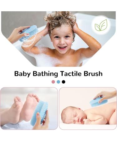 Omtofo 3-Piece Silicone Body Brush Set - 2-in-1 Bathing Shower & Shampoo Brush for All Skin Types | Gentle Foaming Easy to Clean Durable Design - Buy Online on GoSupps.com