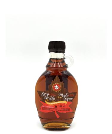 100% Pure Canadian Amber Maple Syrup in a Handled Bottle - 189 ml - Maple Treasures
