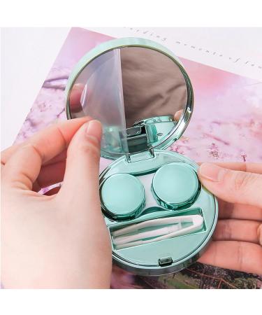 Travel Contact Lens Cases with Mirror Magical Girl Durable Compact Portable Soak Storage Kit Protect Your Eyes Home Case Easy Carry Mini Box Tweezers Solution Bottle Lens Container White - Buy Online on GoSupps.com