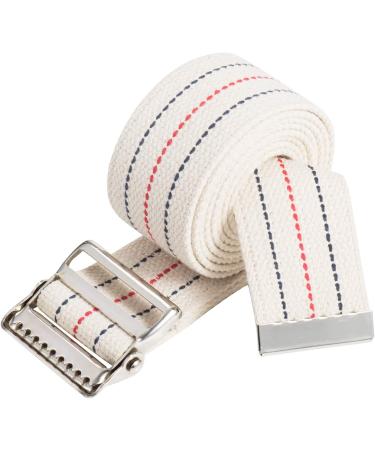 COW&COW Transfer and Gait Belt 60 - Standing Assist Aid for Caregivers - Metal Buckle - Beige Stripes - Pack of 1 - Buy Online on GoSupps.com