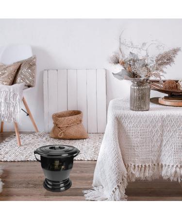 Portable Spittoon Urine Chamber Pots: Unisex Urinal Bottle Old Child Potty Bedpan with Lid Car Emergency Toilet for Children Camping Travel Home (Black) (Black) - Buy Online on GoSupps.com