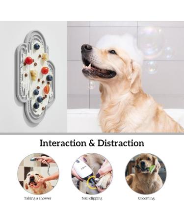 Ohmo Slip Mat for Dogs & Cats - Leak-Proof Puppy Mat 2-Piece Cactus Design Food-Grade Silicone for Pet Anxiety Relief - Light Green & Ash - Buy Online on GoSupps.com