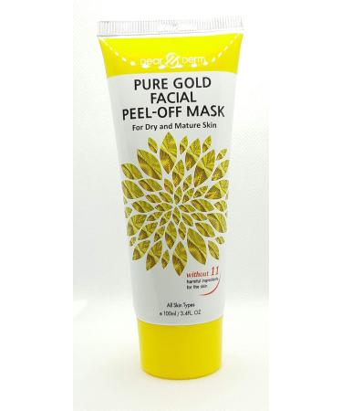 DearDerm Peel Off Face Mask - Pure Gold Facial Peel-off Mask 3.4fl.oz | Hydrating Anti-Aging Skincare for All Skin Types Fast International Shipping - Buy Online on GoSupps.com