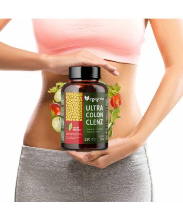 Colon Clenz: Natural Detox Supplement with Aloe Vera Cascara Sagrada & Senna for Constipation Relief - 120 Gluten-Free Capsules - Buy Online on GoSupps.com