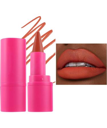 Pruojhw Long Lasting Lip Contour Stick 36g Waterproof Finish Velvet Effect Lip Contour Stick and Lipstick for Girlfriend Mom Lady Travel Party Dating Holiday 01 - Buy Online on GoSupps.com
