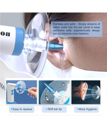 BOCOOLIFE Electric Ear Irrigation Kit with 30 Soft Replacement Tips and Otoscopic Set - 5 Sized Speculas for Earwax Removal System - Buy Online on GoSupps.com