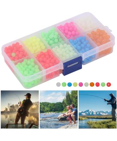 Microcos Pearls for Fishing - 1000PC Colorful Glow-in-the-Dark Laser Plastic Fishing Bait | 10 Vibrant Colors - Buy Online on GoSupps.com