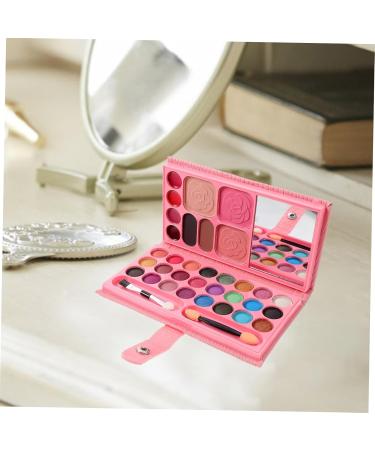 FOMIYES 3pcs 33 Makeup Palette Eyeshadow Kids Makeup Pallet Pink Eye Shadow Pan Cosmetic Bag Make up Girl - Buy Online on GoSupps.com