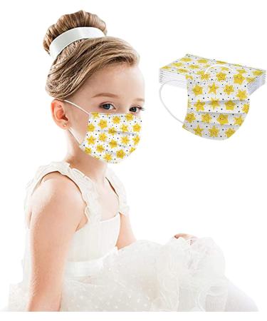 Kids 3 Ply Disposable_Face_Mask Breathable Elastic Earloops for Boys Girls Daliy Use 20pc - Buy Online on GoSupps.com