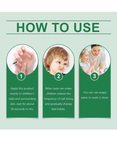Stop nail biting nail biting prevention for children and adults stop biting nails for children and adults anti nail polish for children fingernail prevention - Buy Online on GoSupps.com