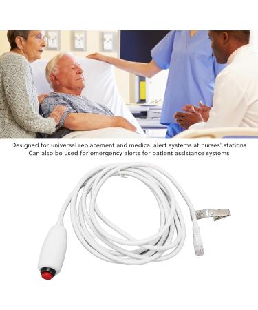 Universal 9.8ft Replacement Sister Call Cable - 6P4C Crystal Head | Red Call Button for Nurses Patients & Elderly Care - Buy Online on GoSupps.com