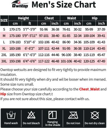 Owntop 3mm Men's Shorty Wetsuit - Neoprene Dive Suit, UPF50+ Thermal Swimwear for Water Sports - Red, 3X-Large - Buy Online on GoSupps.com