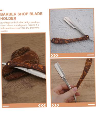 Frcolor Stainless Steel Foldable Razor Set - 5 Piece Barber Safety Blades for Hairdressing - Ideal for Daily Use & Professional Shops - Buy Online on GoSupps.com