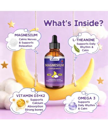 Kids Magnesium Liquid Drops + Vitamin B Complex Gummies for Women and Men - Buy Online on GoSupps.com