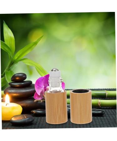 Buy 1pc Red Roller Ball Essential Oil Bottle - Empty Wood Roll-on Perfume Bottle for Diffuser & Sample 5x2x2CM - International Shipping Available - Buy Online on GoSupps.com