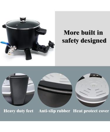 Electric Wax Melter for Candle Making - 6Qt Capacity - Convenient Pouring Spout - Buy Online on GoSupps.com
