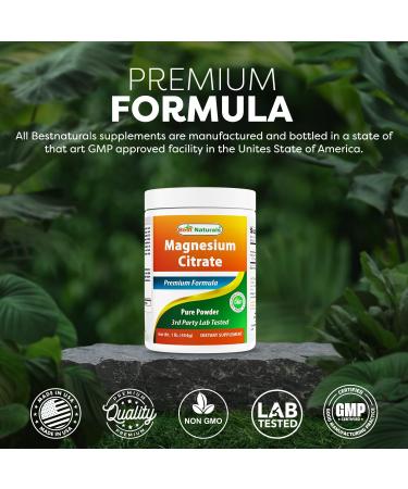 Best Naturals Magnesium Citrate Powder 1 Pound (1 LB (Pack of 1)) - Buy Online on GoSupps.com