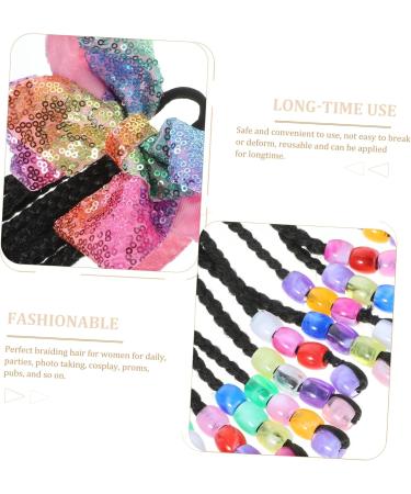 SAFIGLE Wigs Ponytail Extension for Women Braids Hair Extension Bowknot Braided Ponytail Synthetic Hairpiece Hair for Braiding Braided Wig Hair Accessories Child Cosplay Chemical Fiber As Shown 03 29X16CM - Buy Online on GoSupps.com