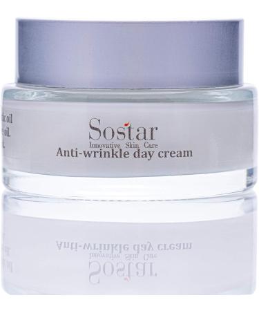 Sostar Anti Wrinkle Day Cream with Greek Mastic & Organic Olive Oil Extract - Anti Aging Face Cream That Protects Your Skin from Premature Ageing - Anti Wrinkle Cream Suitable for All Skin Types - Buy Online on GoSupps.com