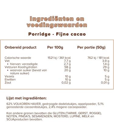 3Bears Porridge Elegant Cacao 4er Package 4 x 400g No added sugars Overnight oats Breakfast 100 natural - Buy Online on GoSupps.com