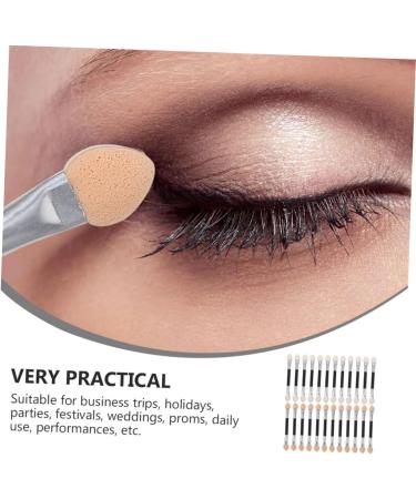 Baluue 24pcs Plastic Eyeshadow Makeup Sticks Double Ended Makeup Brush Aluminum Eyeshadow Brush - Buy Online on GoSupps.com