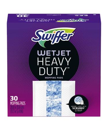Swiffer WetJet Heavy Duty Mopping Pad Refill, 30 Count