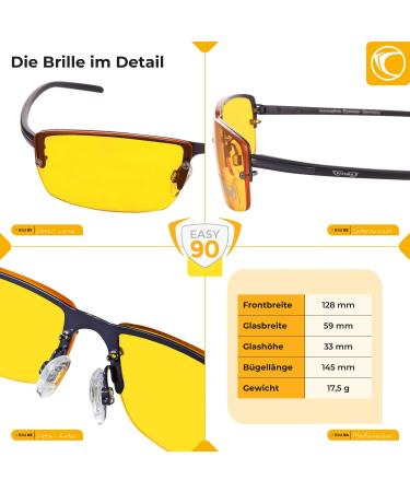 PRiSMA P1 EASY90 Blue Light Filter Glasses for Gaming & E-Sports - P1-702 03 Easy90 - Bluelight Protect - Buy Online on GoSupps.com