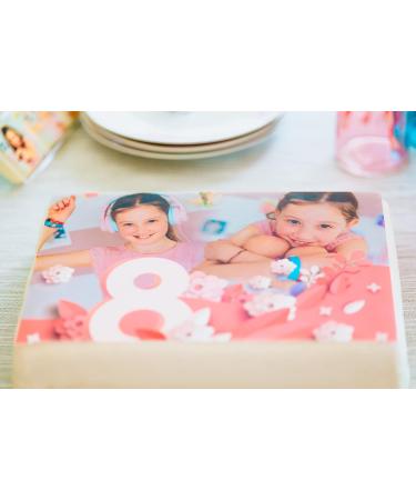 XL Premium Fondant Cake Topper with Your Photo | Edible Cake Image for Birthdays | 40x28 cm - Buy Online on GoSupps.com