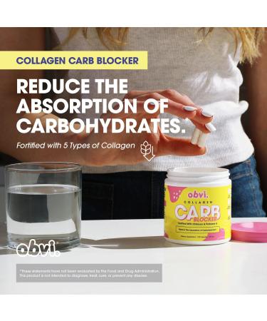 Obvi Hydration Powder and Guilt Free Carb Blocker |Electrolyte & Collagen Peptide Complex| Support Weight Management Healthier Nails & Longer Hair Enzyme Production - Buy Online on GoSupps.com