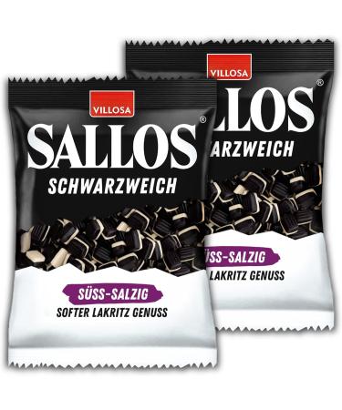 Set of 2 Sallos Schwarzweich S ß-Salzig 2 x 200 g - Buy Online on GoSupps.com