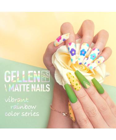 Gellen Gel Nail Polish Kit - 25 Vibrant Colors Top & Base Coat Pastel Tones for Stunning Nail Art - Perfect Home Gel Manicure Set - Buy Online on GoSupps.com
