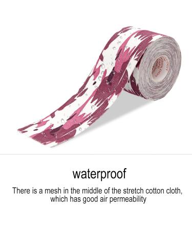 Sports Tape Wrap 5m Adhesive Kinesiology Therapeutic Athletic Tape | High Elastic Basic Cotton Sports Tape Elastic Athletic Tape for Support and Recovery Pink Camouflage 5cm*5m - Buy Online on GoSupps.com