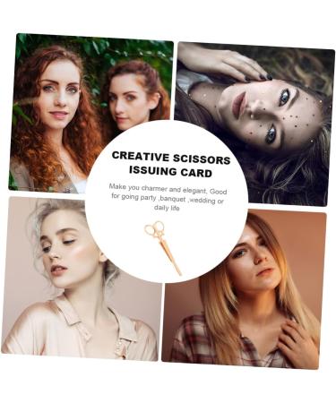 KONTONTY Hair Clip Scissors Hairpin Scissors Hair Clips Punk Hairpin Hair Accessories Scissors Head Piece Cute Claw Clips Creative Hair Clips Bridal Wedding Side Clip - Buy Online on GoSupps.com