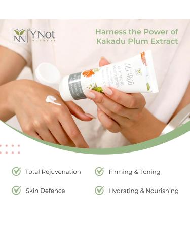 Jillaroo Natural Face Moisturizer for Men & Women | Kakadu Plum & Vitamins A C E | 100g - Hydrating Natural Skincare by Y-Not Natural - Buy Online on GoSupps.com