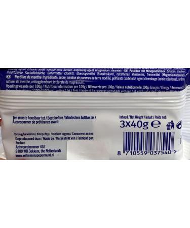 Buy Fortuin Wilhelmina Pepermunt Vegan Peppermint Coins - 3 Rolls (40g) from Holland | International Shipping - Buy Online on GoSupps.com