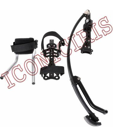 Skyrunner 2018 Jumping Stilts Kangaroo Shoes Black for Men and Women | Fitness Exercise Pogo Stilts | 75-80KG/165-176LBS Weight Capacity - Buy Online on GoSupps.com