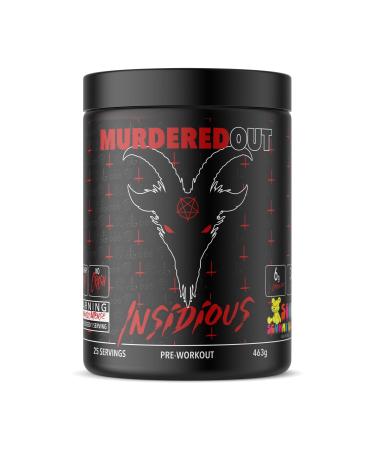 Murdered Out Insidious Pre-Workout 463g Sour Scummy Bear Killer Lollipop