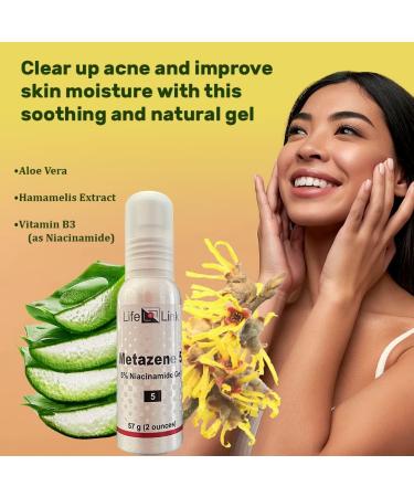 LifeLink's Metazene 5% Niacinamide Cream | Skin Health | 2 oz | Made in USA - Buy Online on GoSupps.com