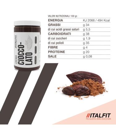 Protein spread without sugar added to chocolate preservatives or colours gluten or palm oil handmade product of Sicilian origin - Buy Online on GoSupps.com