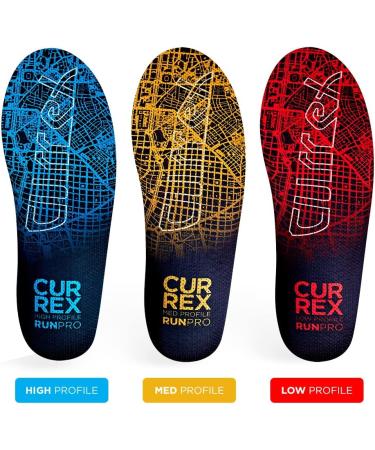 CURREX RunPRO Insole - Men, Women & Youth Medium Arch Support | Cushioned & Flexible | Ideal for Running, Triathlons & Walking | Size M (7-8.5 Men / 8.5-10 Women) - Yellow - Buy Online on GoSupps.com