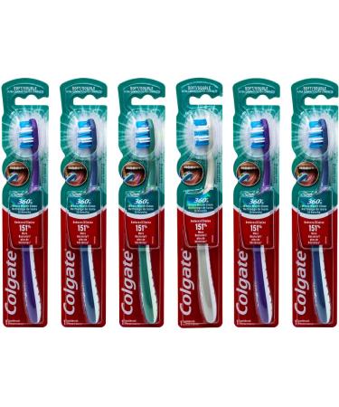 Colgate 360 Whole Mouth Clean Toothbrush Ultra Compact Head Soft (Colors Vary) - Pack of 6 - Buy Online on GoSupps.com