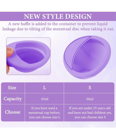 2-Piece Menstrual Disc & Cup Set - Safe for Sports & Swimming | Includes Storage Box & Bag | S & L Sizes - Buy Online on GoSupps.com