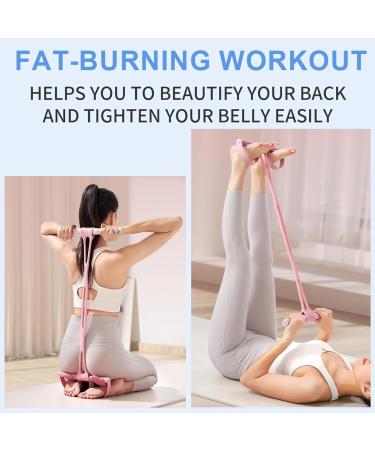 Yoga Pedal Resistance Band - Home Gym Exercise Equipment for Arms & Abs Purple - Buy Online on GoSupps.com