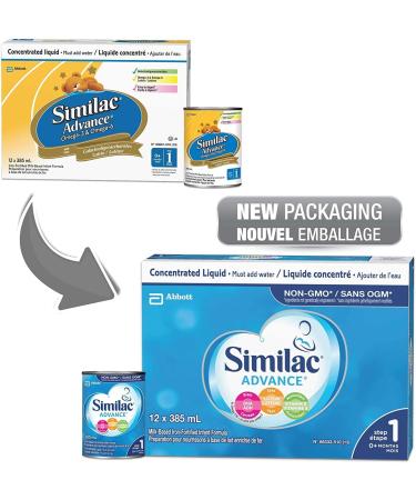 Similac Advance Step 1 Non-gmo Baby Formula Concentrated Liquid 385ml 0+ Months Blue 12 Count & Step 1 Non-GMO Baby Formula Powder 850 g 0+ Months - Buy Online on GoSupps.com