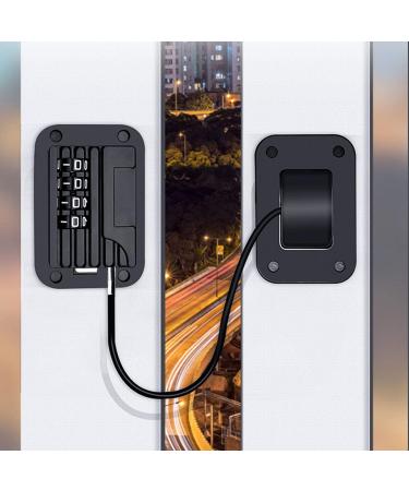 SANON 4pcs Window Locks Child Safety 4-Digit Cable Lock Adhesive Child Safety Lock for Cabinets Drawers Windows Window Restrictor - Buy Online on GoSupps.com