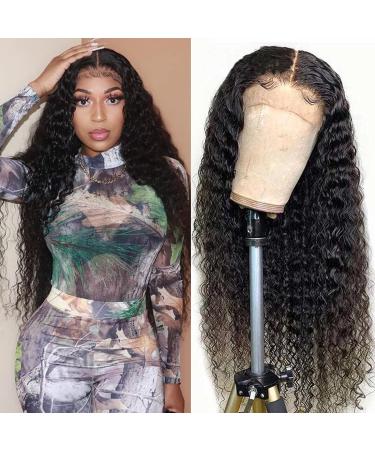 28 Glueless Lace Front Human Hair Wig - Pre Plucked Brazilian Deep Wave, 150% Density, Natural Hairline - Buy Online on GoSupps.com