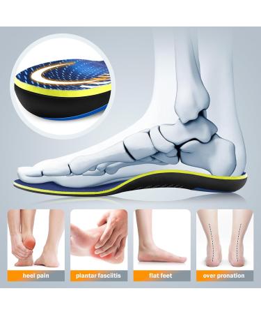 Heavy Duty Orthotics for Pain Relief - High Arch Insoles for Plantar Fasciitis & Flat Feet Shock Absorbing Inserts for Men & Women Fits Sizes M (Men 6-9/Women 7-10 - Buy Online on GoSupps.com